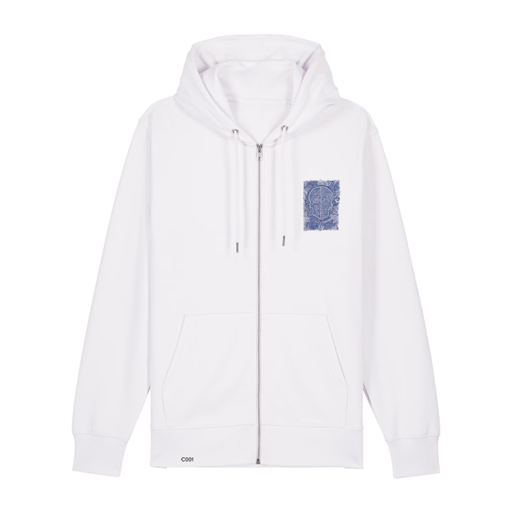 Sweatshirt Zippé - CALAVERA AZUL - Label BOSSI