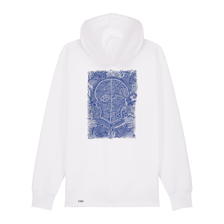Sweatshirt Zippé - CALAVERA AZUL - Label BOSSI