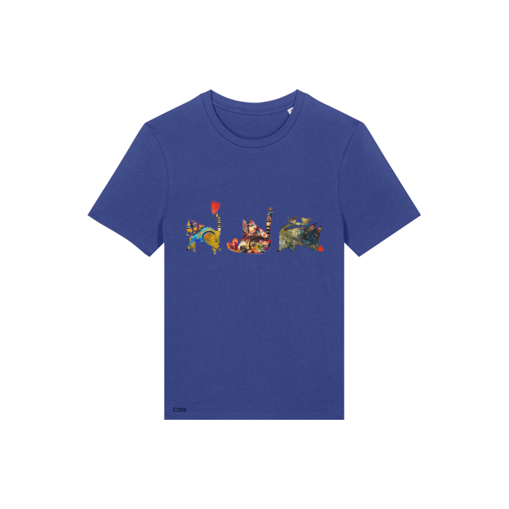 T-shirt  Femme - LES CHATS DE COEUR - Label DINA