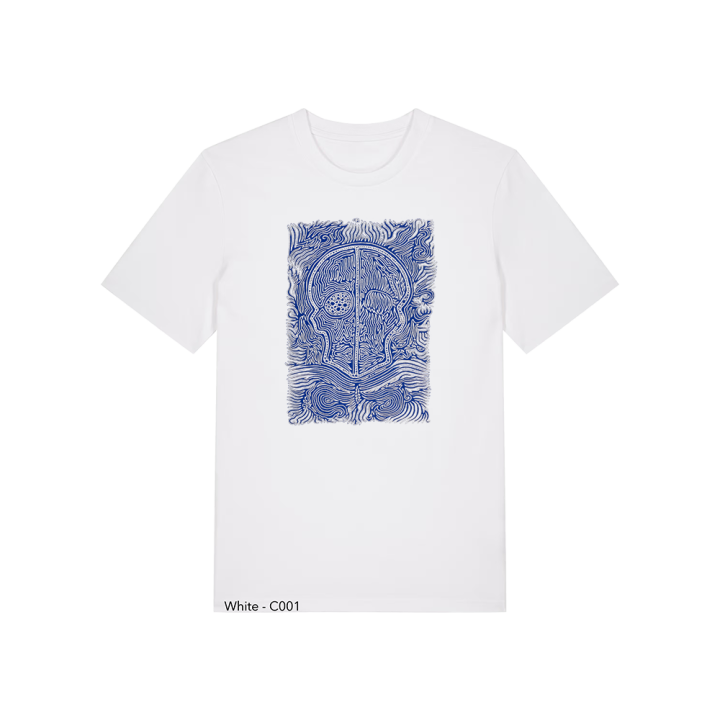 T-shirt Unisexe - CALAVERA AZUL - Label BOSSI 