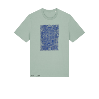 T-shirt Unisexe - CALAVERA AZUL - Label BOSSI 