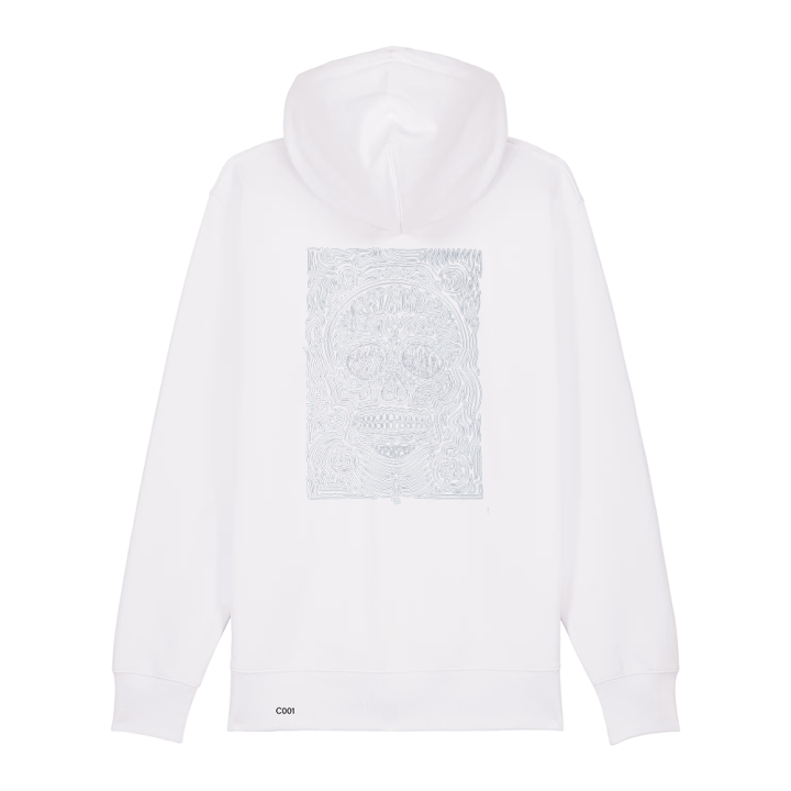 Sweatshirt Zippé  - CALAVERA BLANCA - Label BOSSI