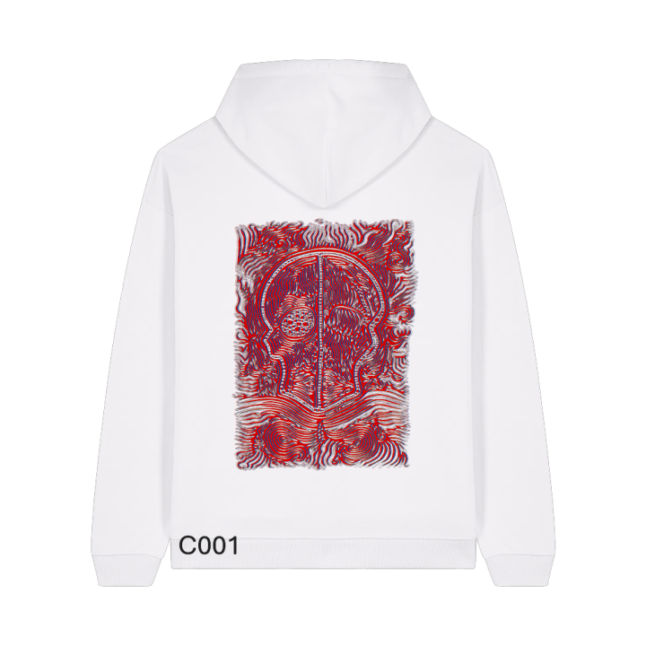Sweatshirt Oversize - CALAVERA ROJA - Label BOSSI