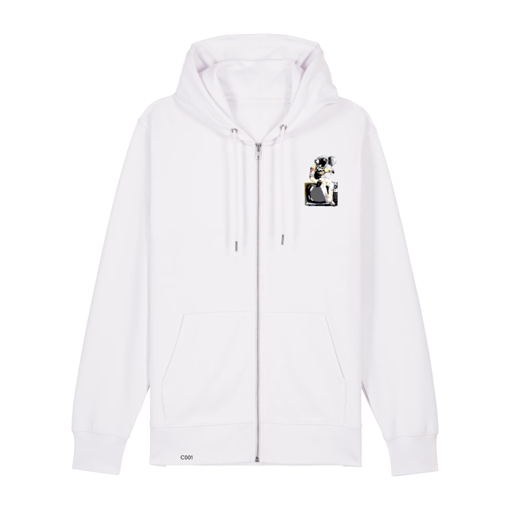 Sweatshirt Zippé - ASTRONAUTE A LA UNE - Label GUERANDELLE