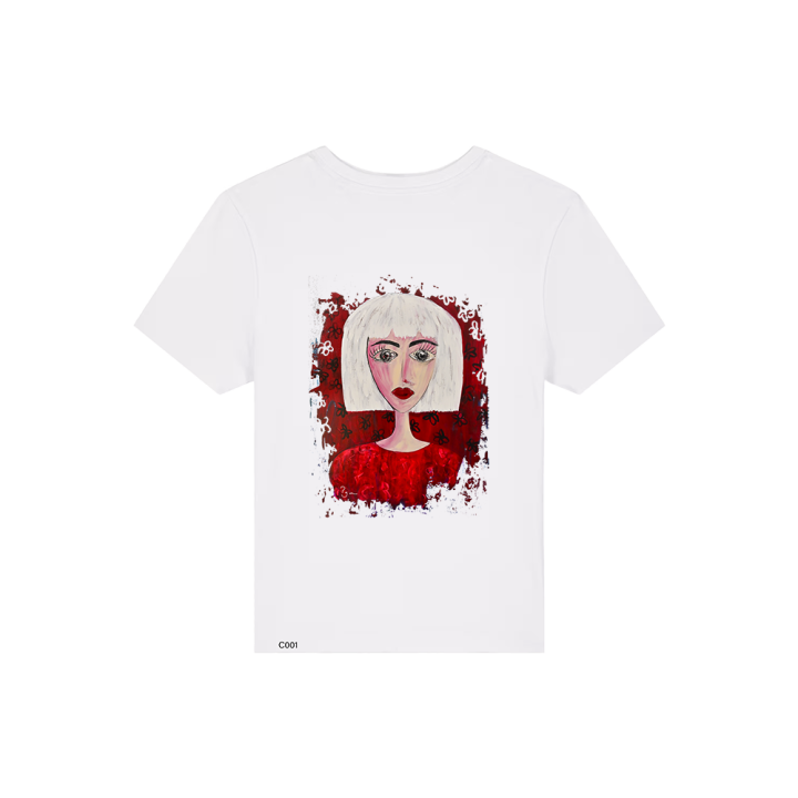 T-shirt Femme - FEMME EN ROUGE - Label PyM