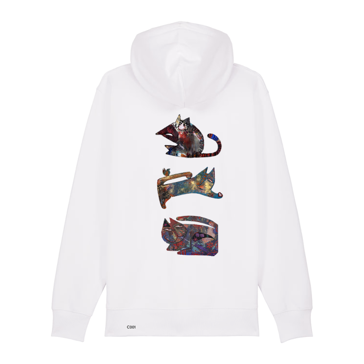 Sweatshirt Zippé - LES CHATS - Label DINA