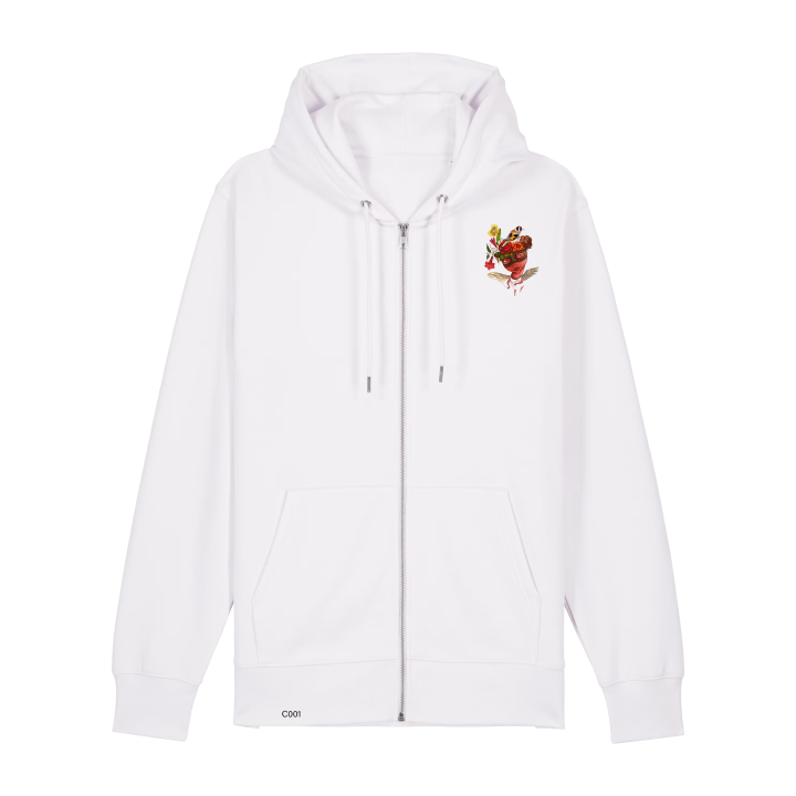 Sweatshirt Zippé - LE CHARDONNERET - Label DINA	