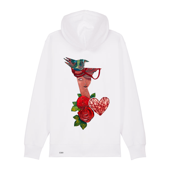 Sweatshirt Zippé - DAME DE COEUR A COEUR - Label DINA	