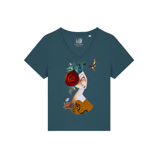 T-shirt Femme Col V - COLIBRIE - Label DINA 