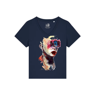 T-shirt Femme Col V - FEMME FOCUS - Label  GUERANDELLE 