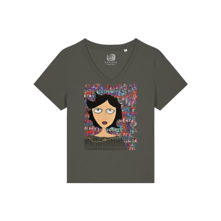 T-shirt Femme Col V - FEMME LEF - Label  PYM FEMME LEF