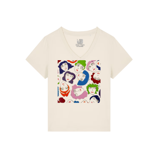 T-shirt Femme Col V - LES JEANNETTE'S - Label PYM	ST